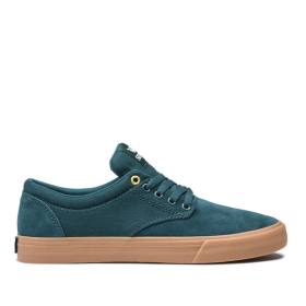 Supra Mens CHINO Low Top Shoes Evergreen/gum | US-25200